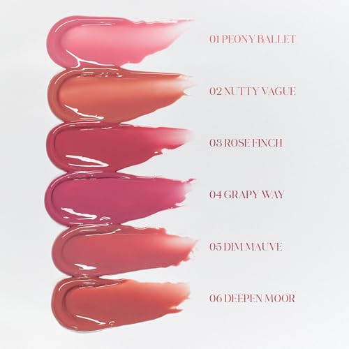 rom&nd Glasting Color Gloss | Plumping Lip Oil in Peony Ballet