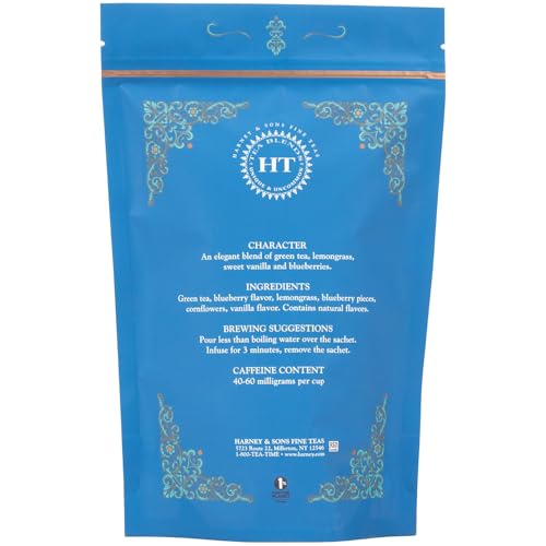 Harney & Sons Blueberry Green Tea Sachets - 25 Count