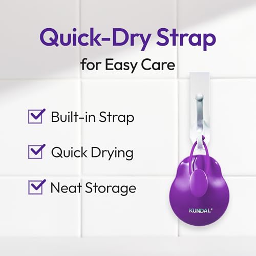 KUNDAL Silicone Scalp Massager & Shampoo Brush for Deep Cleansing