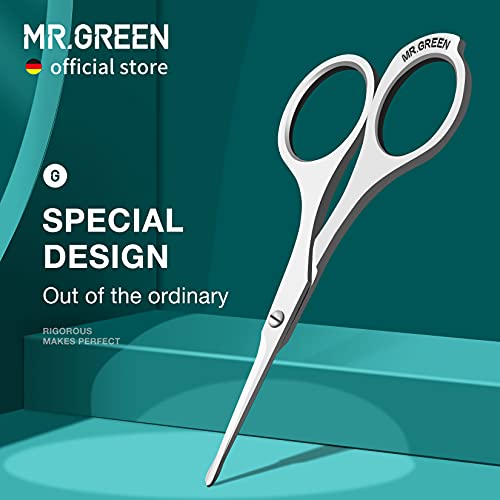 MR.GREEN Mustache Scissors Mr-2005 - Stainless Steel Facial Hair Trimmer