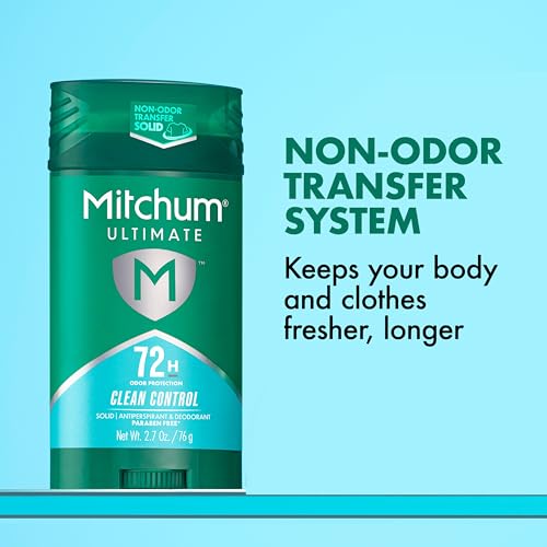 Mitchum 72H Antiperspirant Deodorant for Men - Clean Control, 2.7 oz