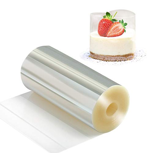 Picowe Clear Cake Collars - 4" x 394" Acetate Rolls for Baking