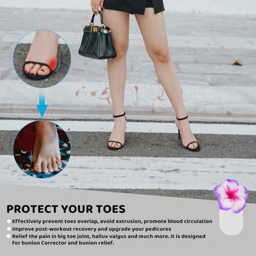 NIYANGLE Reusable Toe Separators for Pedicure, 32 Pcs Soft Toe Spacers