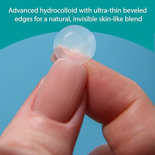Lycheco Invisible Hydrocolloid Pimple Patches - 96 Count for Acne Spot Treatment