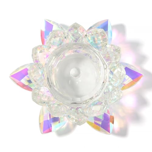KADS Crystal Lotus Dappen Dish with Lid – Nail Art Dish, Flower Shape