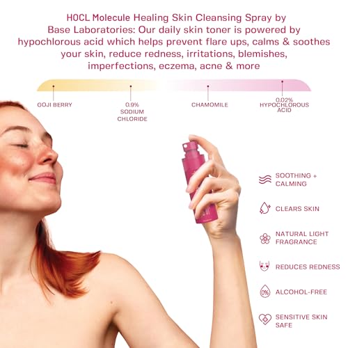 Base Laboratories Hypochlorous Acid Spray for Face & Skin - Travel 2-Pack