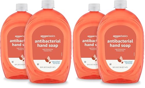 Amazon Basics Liquid Hand Soap Refill, Citrus, 50 Fl Oz (Pack of 4)