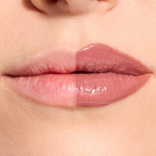 Revolution Pout Lip Gloss Stick - Creme Brulee Mauve, Hydrating & Vegan