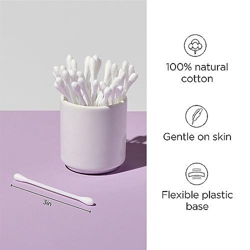 Diane Cotton Swabs - 375 Count, Soft & Gentle for Daily Use