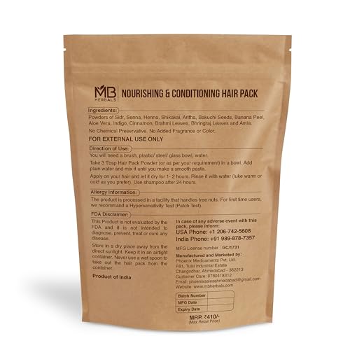 MB Herbals Nourishing Hair Pack - Deep Conditioning & Strengthening