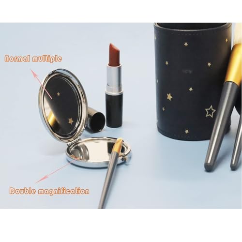Musical Theatre Handheld Compact Makeup Mirror - Chrome Edition