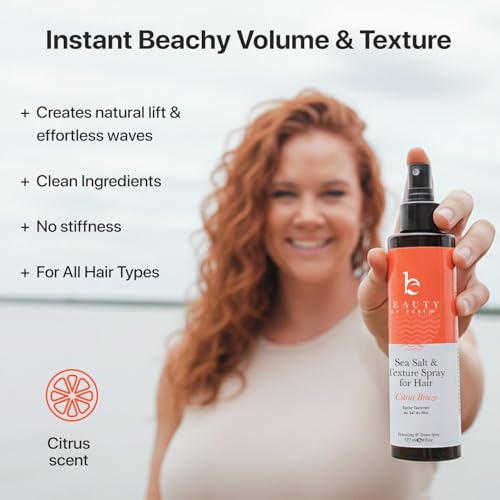 Sea Salt Spray with Aloe for Effortless Beach Waves - Citrus Breeze (Pack of 1)