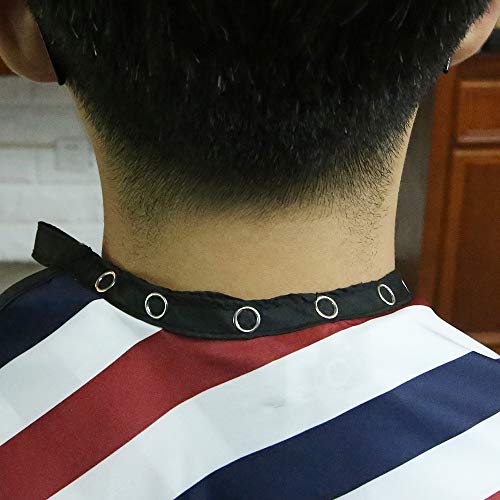 Barber Pro Waterproof Hair Cutting Cape with Snap Closure - Salon & Hairdresser Apron, Adjustable for Kids & Adults