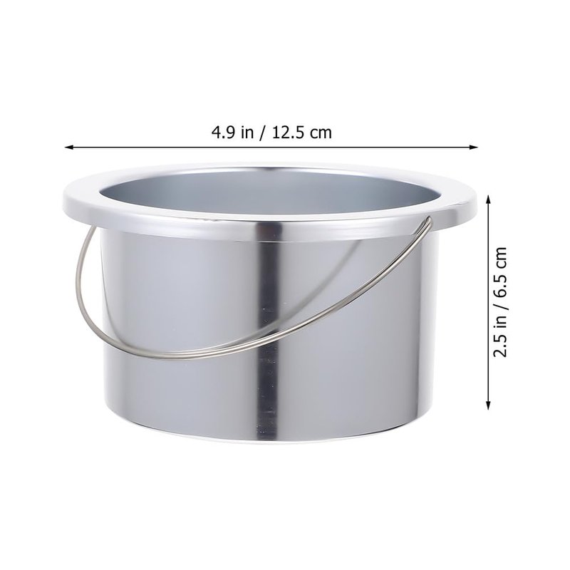 ARTIBETTER 2pcs Aluminum Wax Pot Candle Making Pot Hair Removal Wax Melting Container