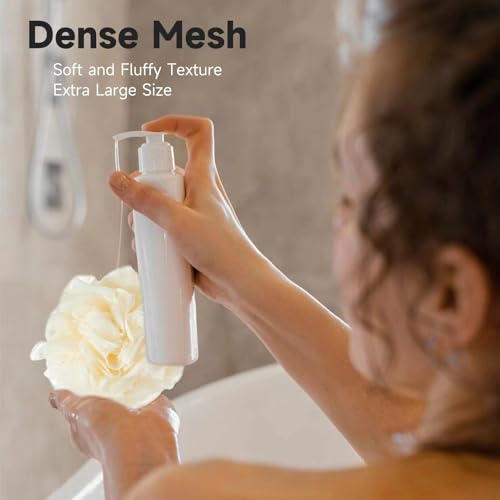 MISSJOJIAY Soft Mesh Luffa Sponge for Gentle Exfoliation - 4 Colors