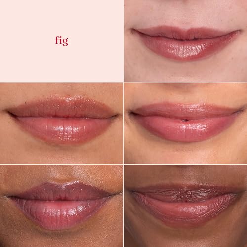 Burt's Bees Lip Shimmer, Fig Tinted Balm, Natural Moisturizing Set (4-Pack)