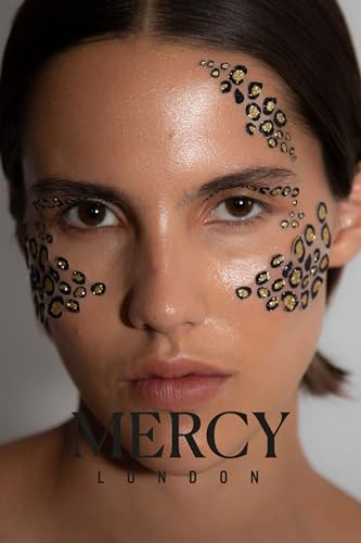 Mercy London Leopard Print Face Jewels - Halloween Costume Accessories
