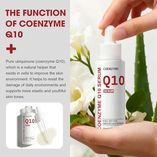CoQ10 Serum for Face - Unscented Anti-Aging Moisturizer 1 fl oz