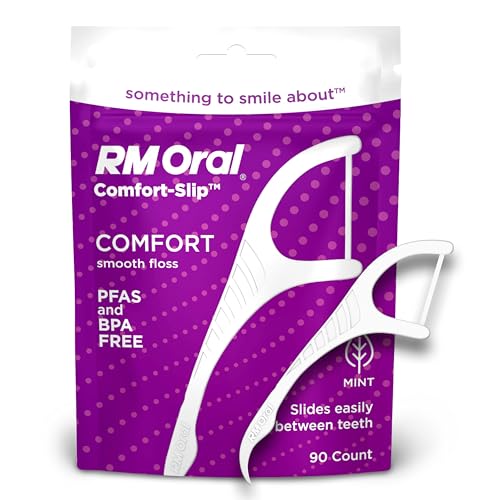 RM Oral Comfort Slip Premium Flossers Mint, 90 Count – Pack of 1