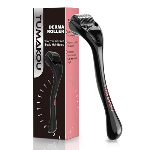 TUMAKOU Microneedling Derma Roller for Face & Scalp - 0.25mm