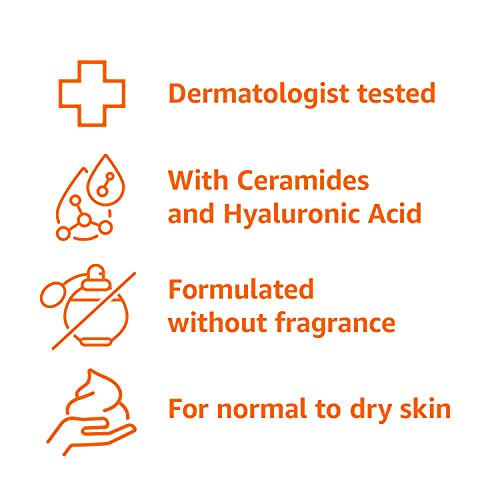 Amazon Basics Fragrance-Free Moisturizing Cream with Ceramides, 16 oz