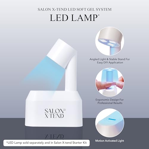 KISS Salon X-tend Press-On Nails - Red Flags Light Pink Almond Medium