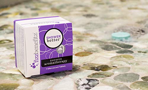 FizzBenefitz Unwinding Aromatherapy Shower Bombs - Relaxing Vapor Tablets, 7-Pack