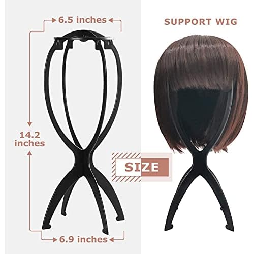 Dreamlover Wig Stand, Wig Head Stand, Wig Holder for Multiple Wigs, Black, 3 Pack