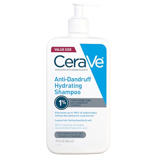 CeraVe Hydrating Anti Dandruff Shampoo, 19 Fl Oz - Itchy Scalp Relief