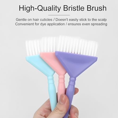 Kootinn Classic Hair Dye Brush Set - 4 Multi-Use Tint Brushes for Highlights & Balayage