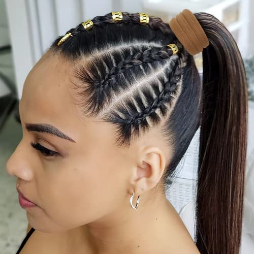 CélLOT 50Pcs 8cm Extra Large Hair Ties for Dreadlocks – High-Stretch Frictionless Ponytail Holders