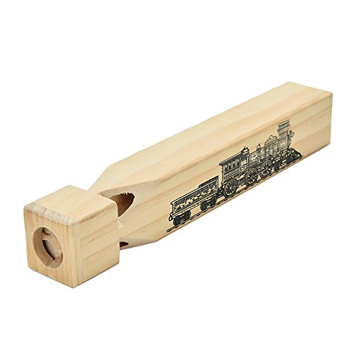 Tvoip Wooden Train Whistles Set - 2 Pack Educational Toy