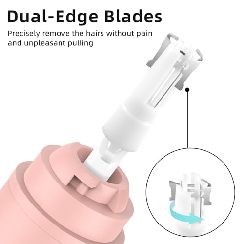 Nose Hair Trimmer Rechargeable Cordless Painless Ear and Eyebrow Trimming Tool-Dual Edge Easy Cleansing for Man Woman to