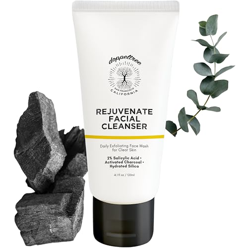 Doppeltree 3-in-1 Salicylic Acid Face Wash & Charcoal Exfoliating Cleanser