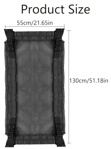 Extra Large Under-Desk Massage Bed Storage Mesh Pocket - 51 x 21 Inch