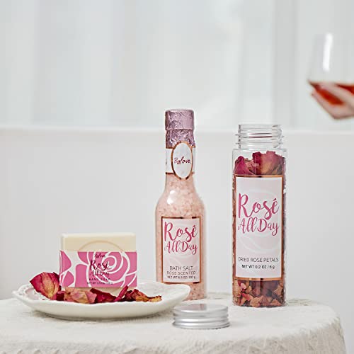 BFF LOVE Rose Water Spa Gift Set for Women - 6 Piece Skincare Kit, Moisturizing & Relaxing