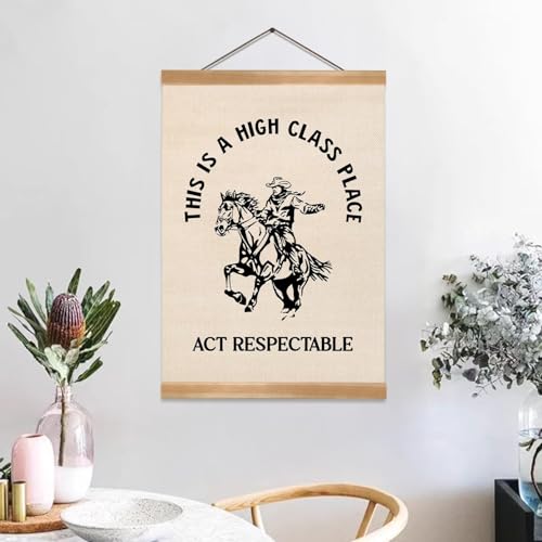 ZTGDA Retro Cowboy Wall Art Poster - 12x16 Inch Canvas Print