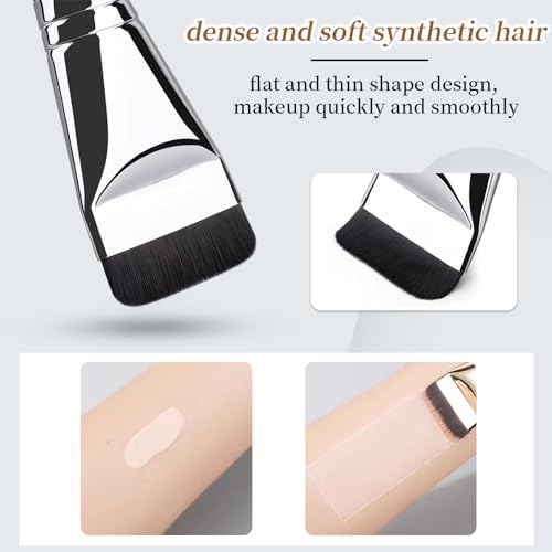 Kabuki Concealer & Foundation Brush Set - 2PCS for Flawless Makeup