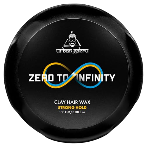 UrbanGabru Clay Hair Wax - Strong Hold & Volume (3.5 Oz)