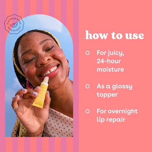 eos Strawberry Limoncello 24H Moisture Super Balm - Hydrating Lip Treatment, 0.35 fl oz