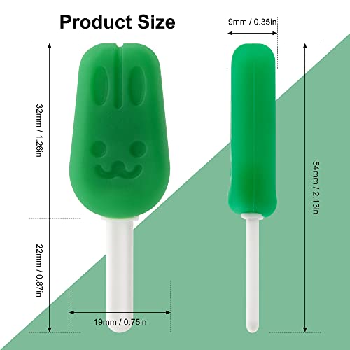 DLENP Corn Silicone Chewies with Handle for Invisalign - 10 Pcs Mint Flavor