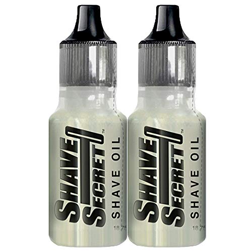 Shave Secret Shaving Oil - Premium Smooth Shave Lubricant (2 Pack, 18.75ml)