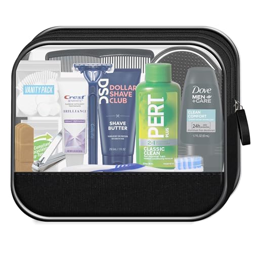 Men's Travel Toiletry Kit - 16-Piece TSA Compliant Essentials