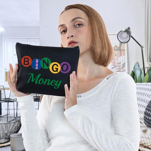 G2TUP Funny Bingo Game Lover Gift Zipper Cosmetic Toiletry Bag - Black