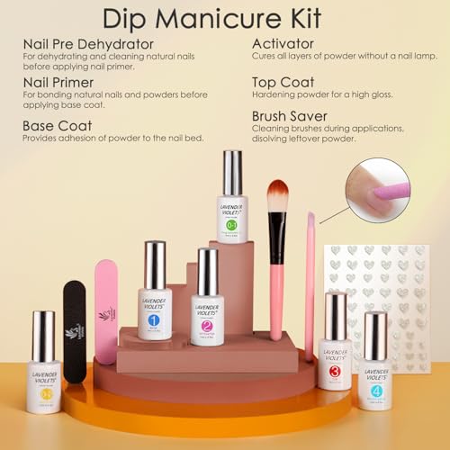 Lavender Violets Absolute Autumn 94 PCS Dip Powder Nail Kit
