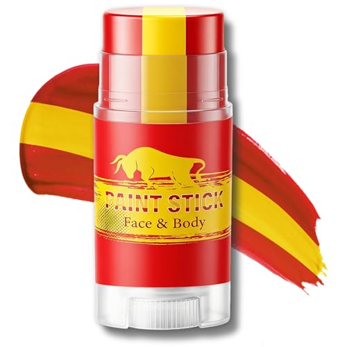 3-in-1 Spain Face Paint Stick - High Pigment Eye Black for Sports