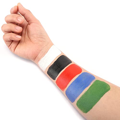 CCbeauty Green Face Paint Stick for Halloween & Cosplay, Non-Toxic SFX Body Makeup