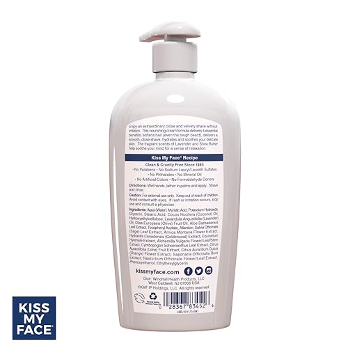 Kiss My Face Moisture Shave, Lavender & Shea 11 oz