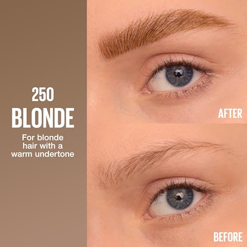 Maybelline Brow Inserts Eyebrow Pen and Gel - Dual-Ended, Water-Resistant, Blonde