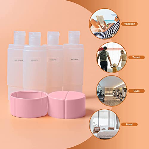 Olatay TSA Approved 4-in-1 Travel Bottle Set - 60ml Leak-Proof